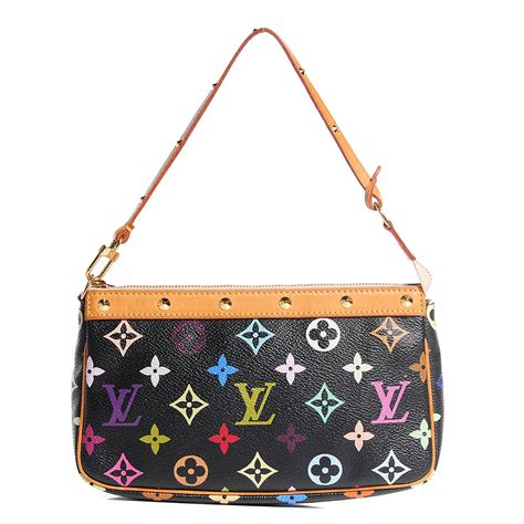 louis vuitton multicolor pochette accessoires black|louis vuitton multicolor collection.